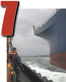 photo of ships in Humboldt Bay