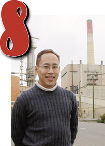 Photo of David Lee and Evergreen Pulp mill