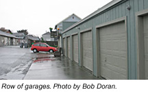 photo of Row of garages by Bob Doran.