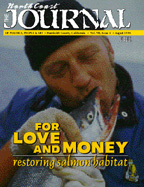 "For Love and Money: Restoring Salmon Habitat" - Cover of the August 1996 NCJ